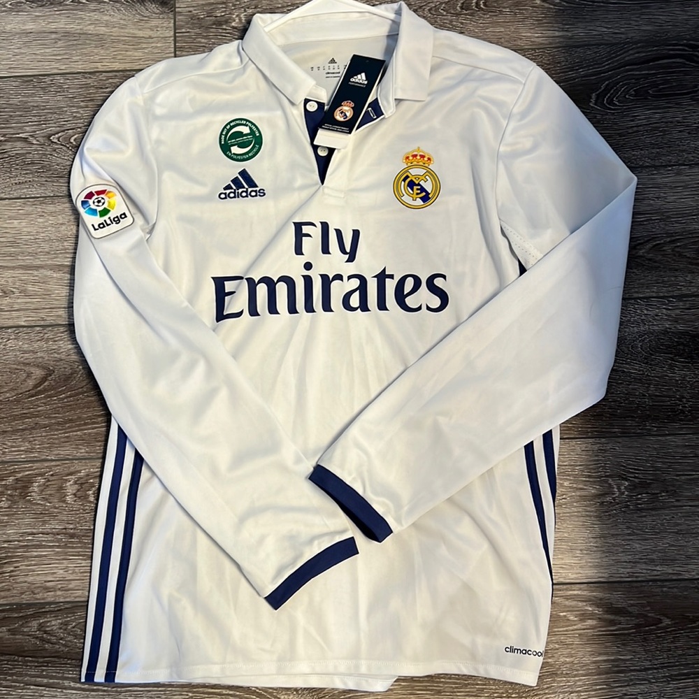 Authentic Real Madrid jersey.
